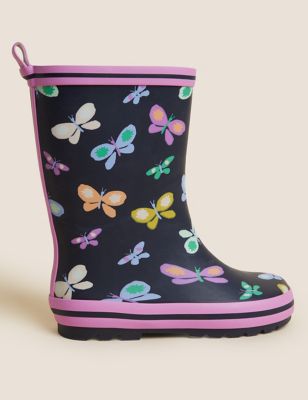 Kids' Butterfly Wellies (3 Small - 2 Large)