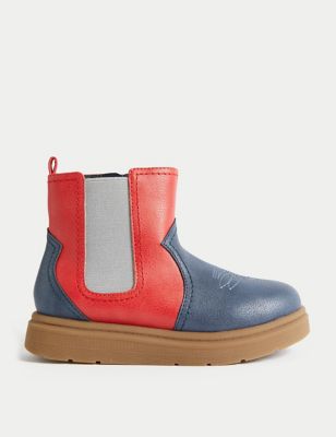 Kids' Colour Block Chelsea Boots (4 Small - 13 Small)
