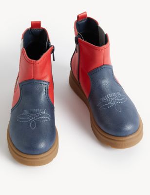 Kids' Colour Block Chelsea Boots (4 Small - 13 Small)