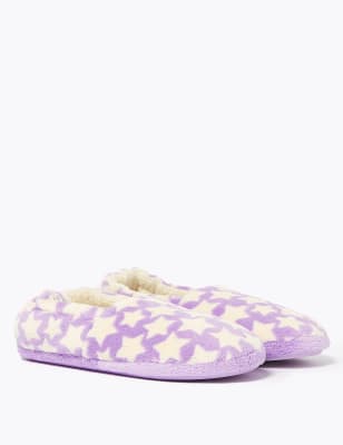 marks and spencer girls slippers