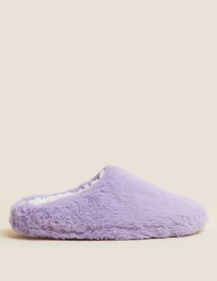 Kids' Faux Fur Slippers (13 Small - 6 Large)