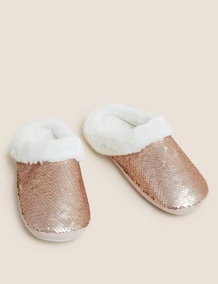 Kids' Sequin Slippers (13 Small - 6 Large)