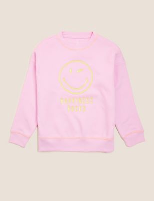 SmileyWorld® Cotton Rich Print Sweatshirt (6-16 Yrs)