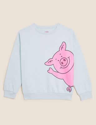 Percy Pig™ Cotton Rich Sweatshirt (2-16 Yrs)