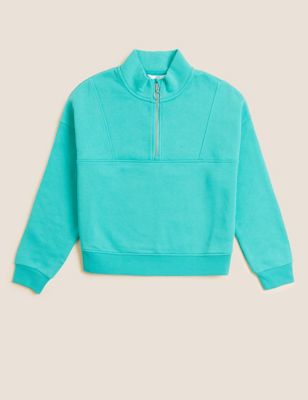 Cotton Rich Zip Sweatshirt (6-16 Yrs)