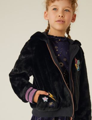 Harry Potter™ Faux Fur Hooded Bomber (6 - 16 Yrs)