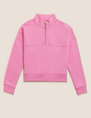 Cotton Rich Zip Sweatshirt (6-16 Yrs)