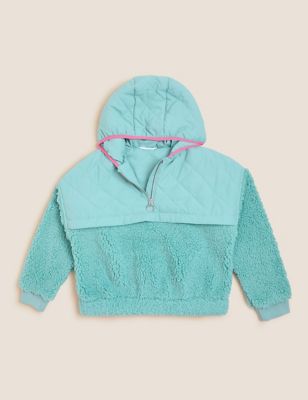 Borg Quilted Hoodie (6-16 Yrs)