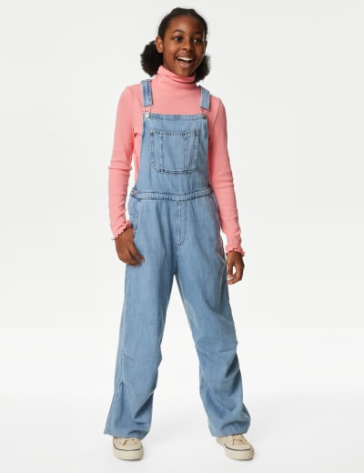 Denim Flared Dungarees 6 16 Yrs M S Collection M S