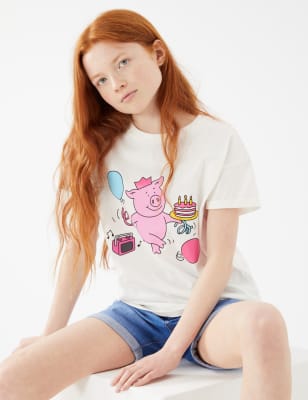 Pure Cotton Percy Pig™ T-Shirt (2-16 Yrs)