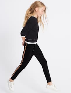 T74/3118A: Velour Joggers (3-14 Years)