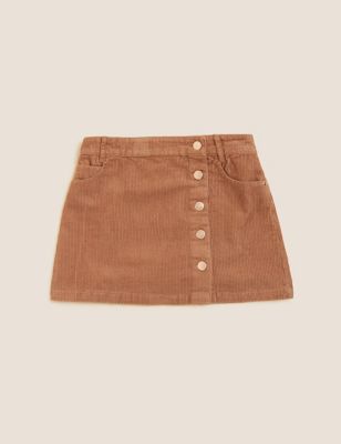 Pure Cotton Cord Skirt (6-16 Yrs)