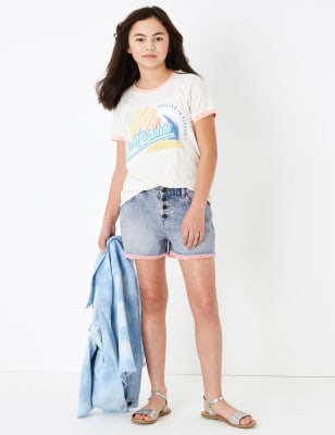 m&s ladies denim shorts
