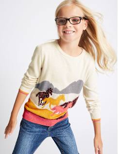 T74/9310M: Printed Crew Neck Jumper (3-14 Years)