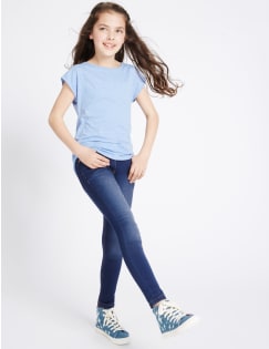 T74/9537E: Cotton Rich with Stretch Super Skinny Jeans (3-14 Years)