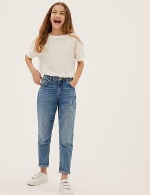 Mom Jeans With Recycled Cotton (6-16 Yrs)