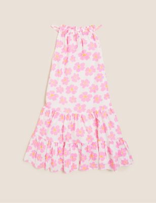 Cotton Rich Floral Dress (6-16 Yrs)