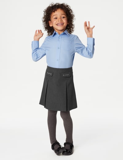 Grey top school tights