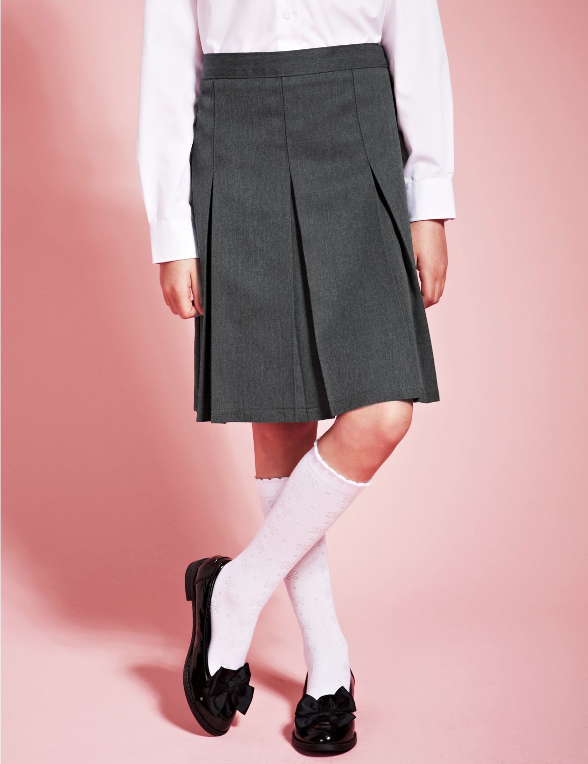 2 Pack Girl’s Pleated Skirt With Stormwearâ ¢ Grey | Myvee