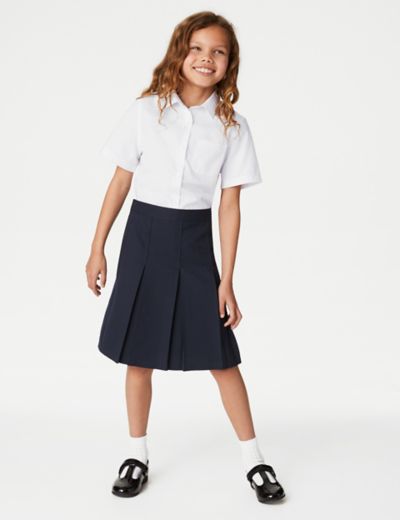 Blue Plaid School Girl Skirt - Spencer's