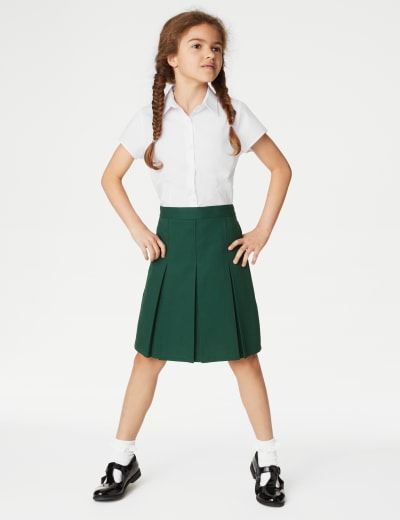 Girls' Long Pencil School Skirt (9-16 Yrs)