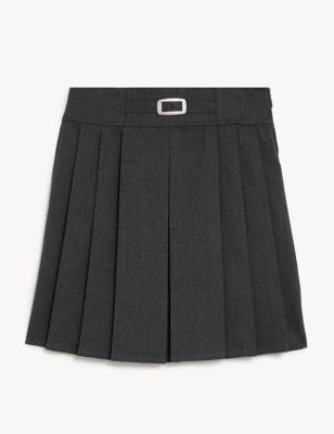 Girls' Permanent Pleats School Skirt (2-16 Yrs)
