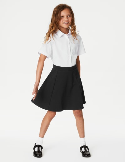 2pk Girls Crease Resistant School Skirts 2 16 Yrs M S