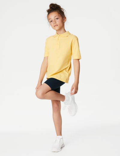 Girls' Turn Up School Shorts (2-16 Yrs), M&S Collection