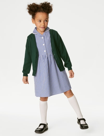 2pk Girls Pure Cotton School Cardigan 3 18 Yrs M S Collection