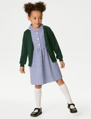 2pk Girls' Pure Cotton School Cardigan (3-18 Yrs)