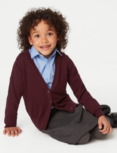 School sale cardigans burgundy