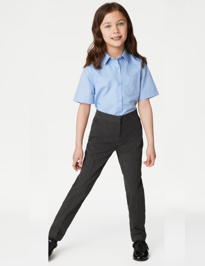 Boys' Super Skinny Longer Length School Trousers (2-18 Yrs)