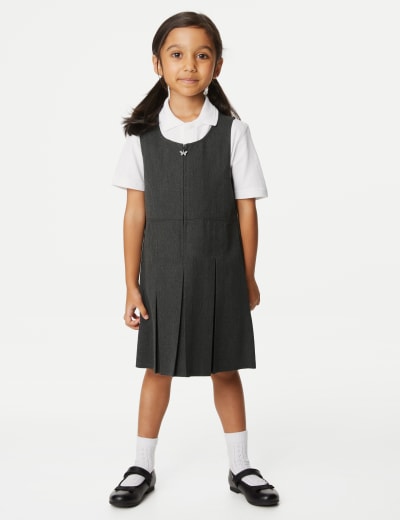 Generous fit school pinafore sales