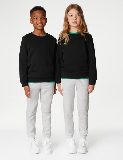 M&s black school jumper discount
