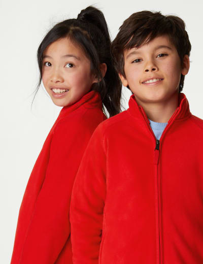 Boys red clearance fleece jacket