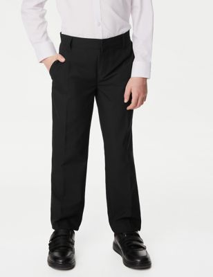 Marks And Spencer School Boys Trousers black Age 11-12 Short Length x2 