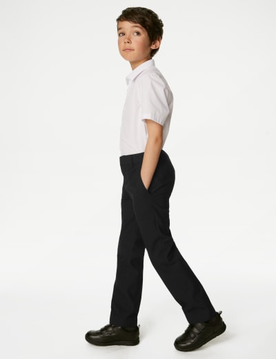 2pk Boys Slim Leg Longer Length School Trousers (2-18 Yrs), M&S Collection