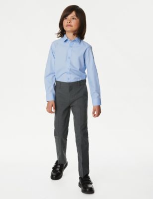 2pk Boys' Slim Leg Slim Waist School Trousers  (2-18 Yrs)