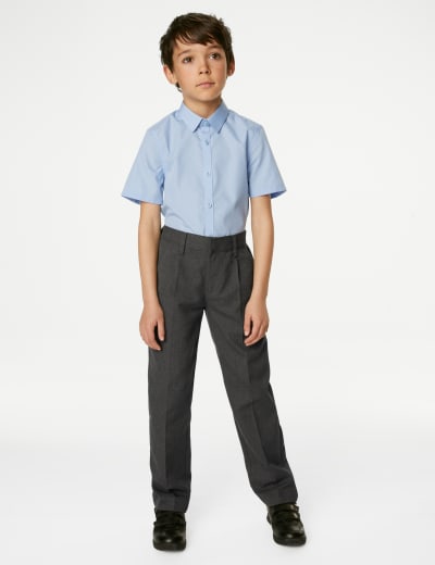 Loose fit cheap school trousers