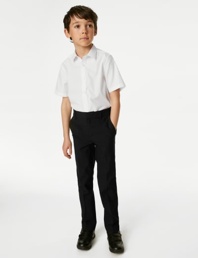 Black school trousers skinny best sale