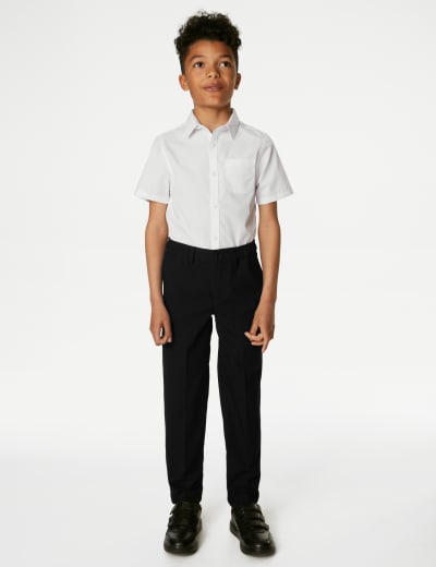 Boys Regular Leg Plus Waist School Trousers 2 18 Yrs M S