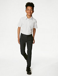 T763622 M&S School 2 Pack Boys Regular Leg Trousers Weatherproof Technology NEW 