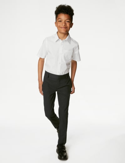 Boys Super Skinny Longer Length School Trousers 2 18 Yrs