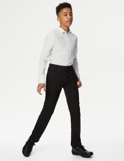 Boys skinny school pants hot sale