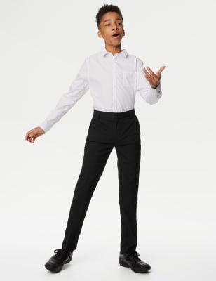 Boys skinny best sale leg school trousers