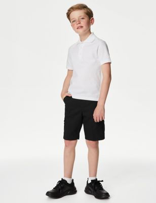 2pk Boys' Cargo School Shorts (2-14 Yrs)