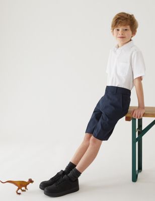 School 2pk Boys' Slim Leg Shorts (2-14 Yrs)