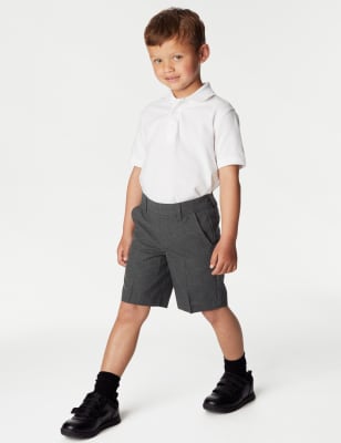 Boys' Slim Leg Plus Waist School Trousers (2-18 Yrs)