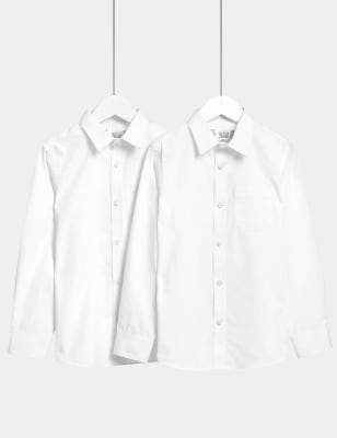 asda white school shirts