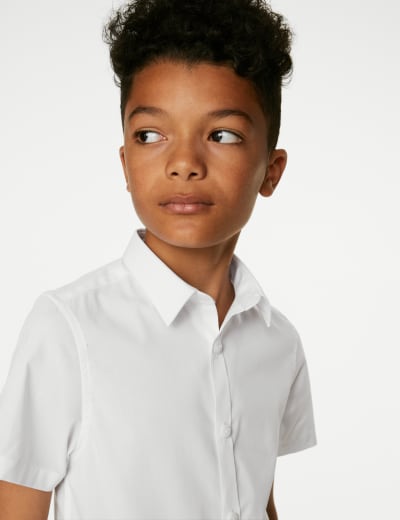 Slim fit non iron discount school shirts